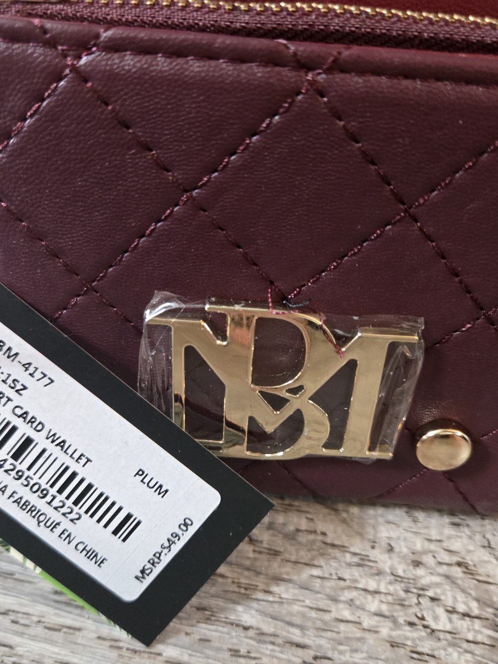 NWT Beautiful large BADGLEY MISCHKA Chain Crossbody/Purse AND BM Card Wallet - Picture 7 of 9